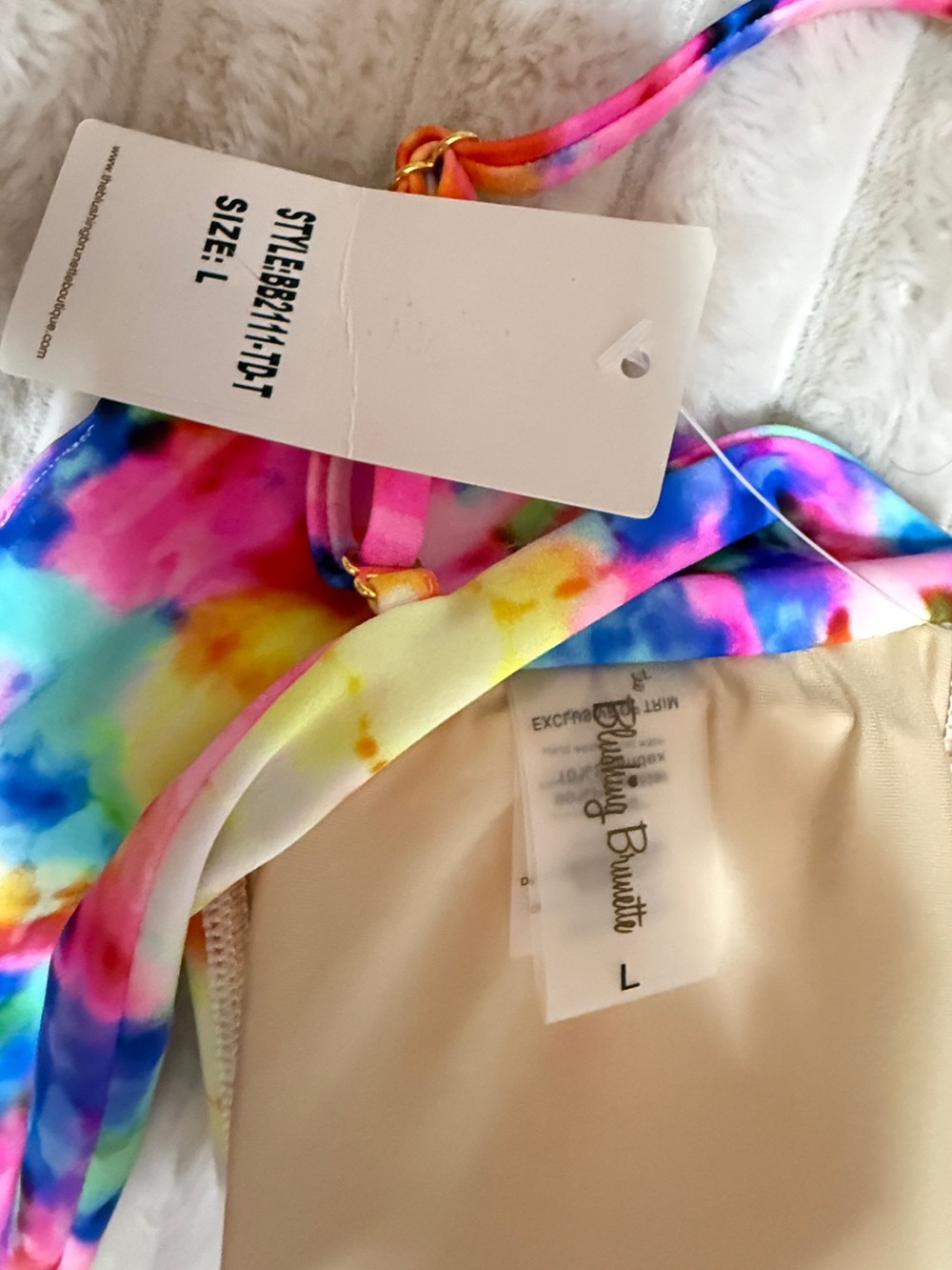 Women’s Tie-Dye Bikini Set - Multicolor - Picture 3 of 4